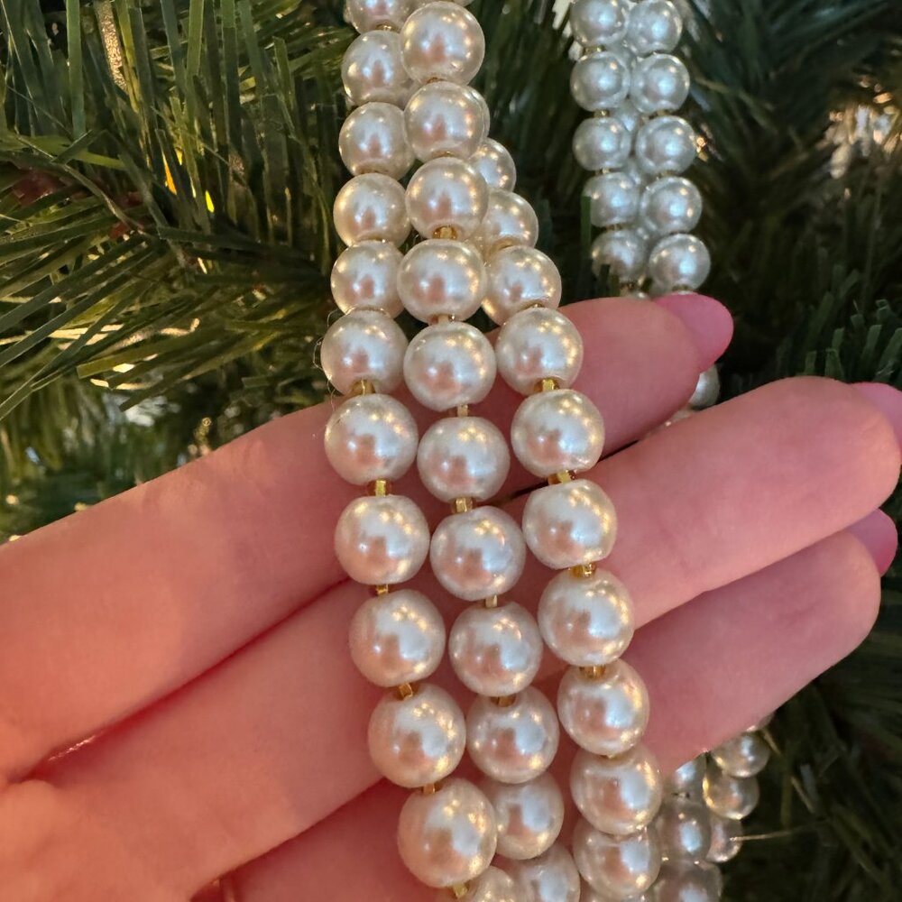 Classic Three Strand Pearls - Picture 3 of 7